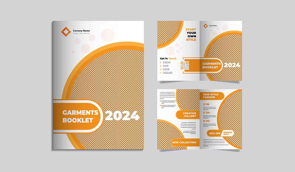 garments booklet design