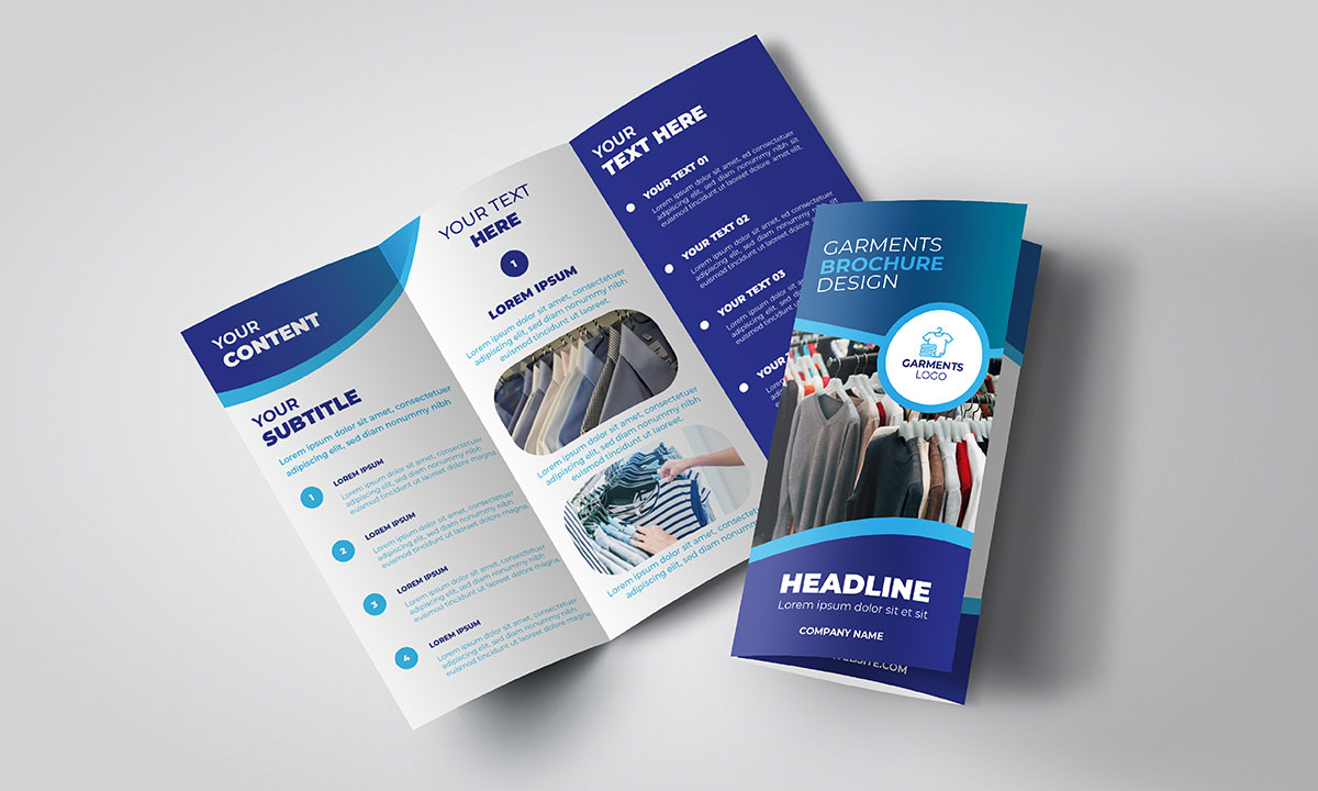 garments brochure design
