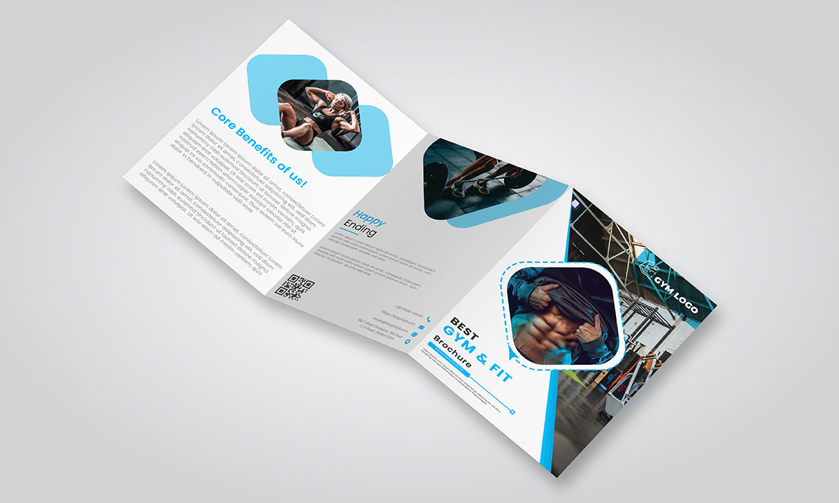 gym brochure design