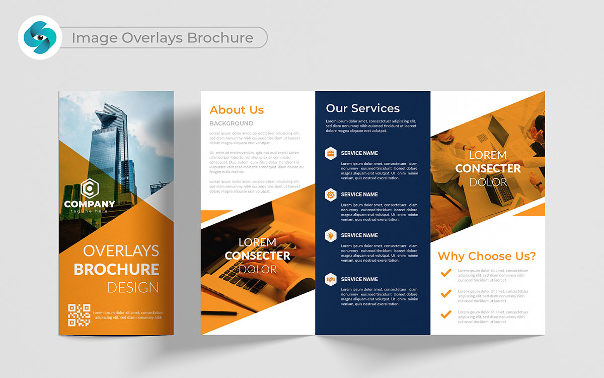 overlays brochure design ideas