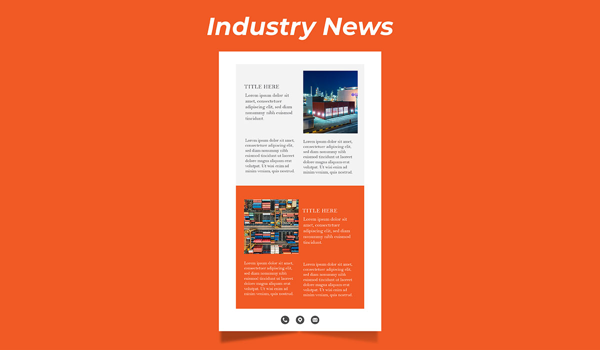 industry newsletter design service