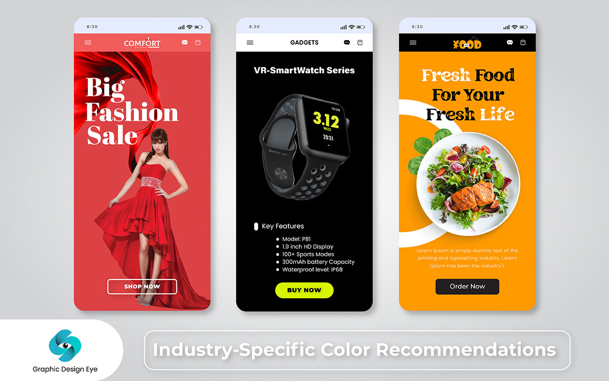 ecommerce website color