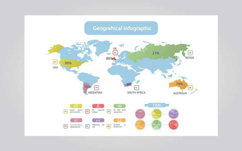 geographical infographic design