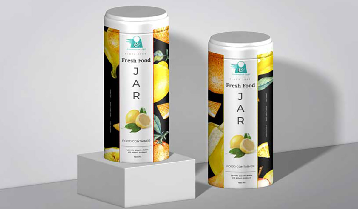 jar label design