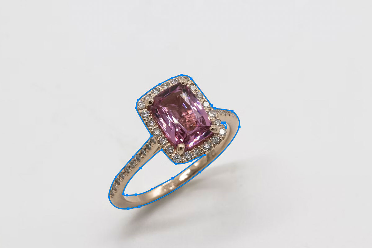 Ring clipping path ring clipping path