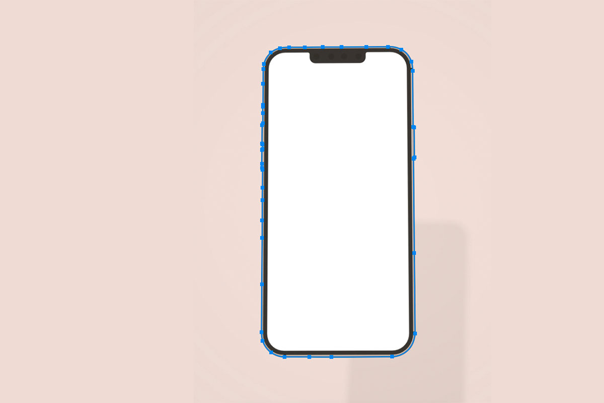 Mobile phone clipping path mobile phone clipping path