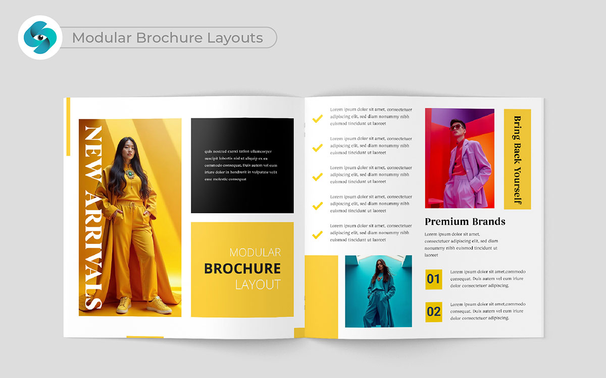 modular brochure design ideas