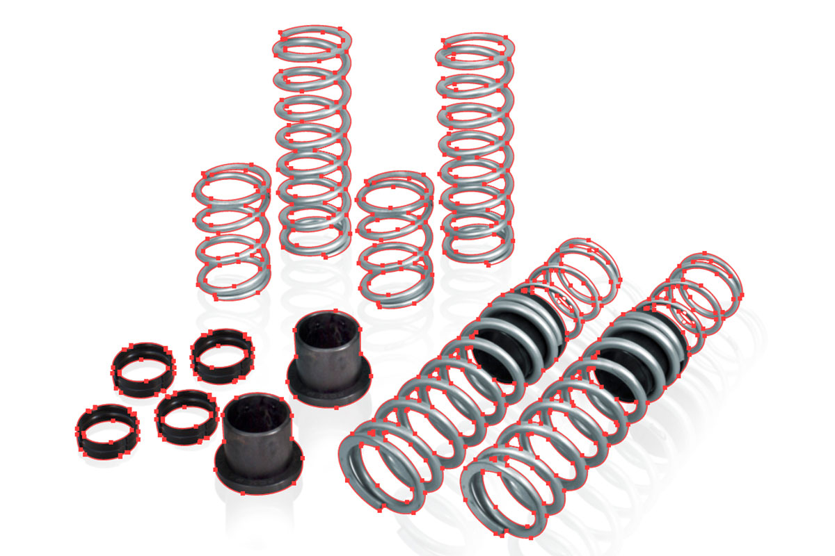 Multi-component product clipping path multi-component product clipping path