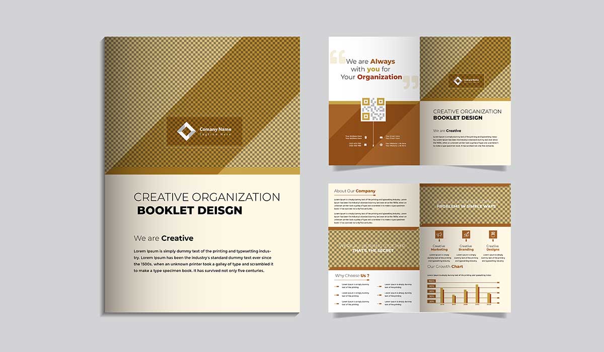 organization booklet design