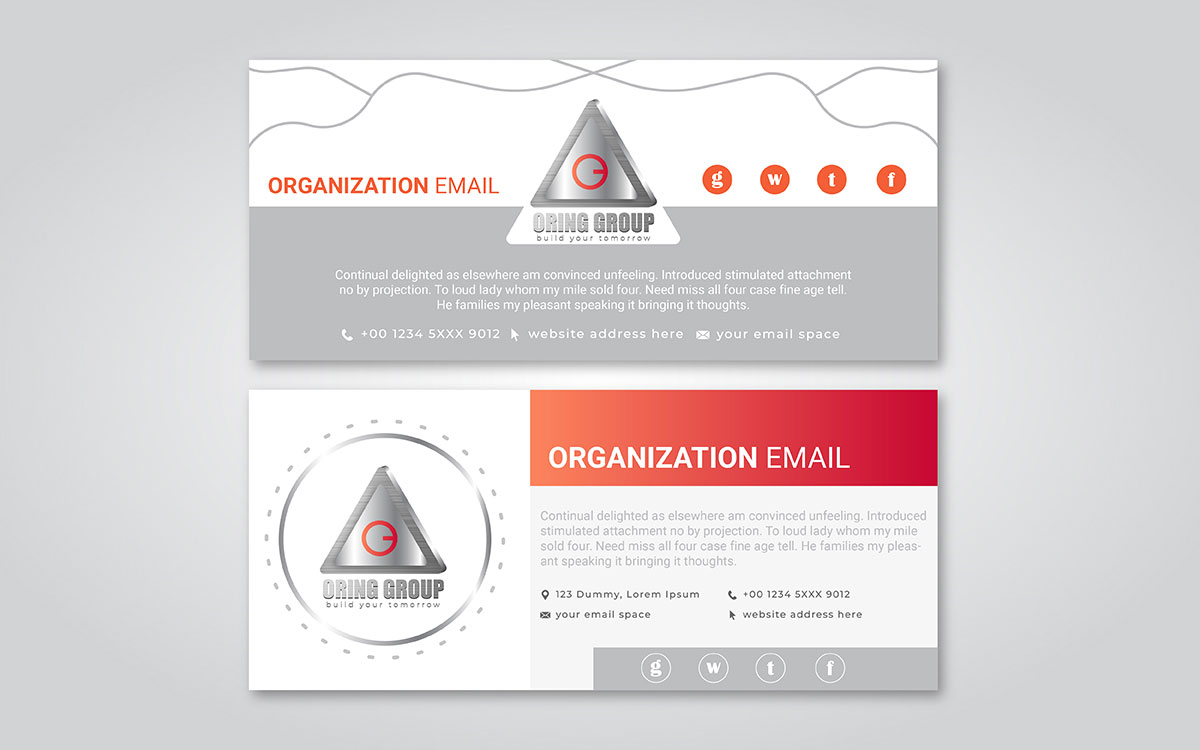 organization email signature design