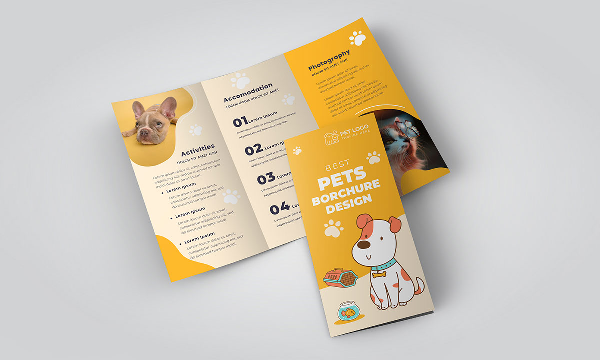 pet brochure design