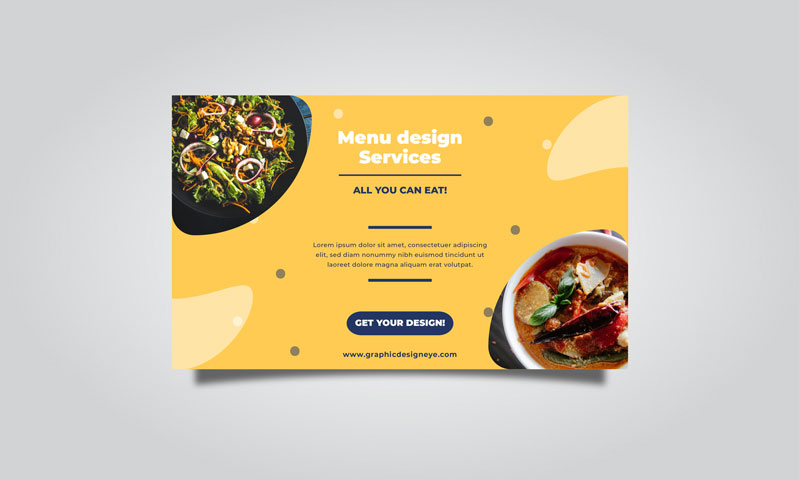 menu design services