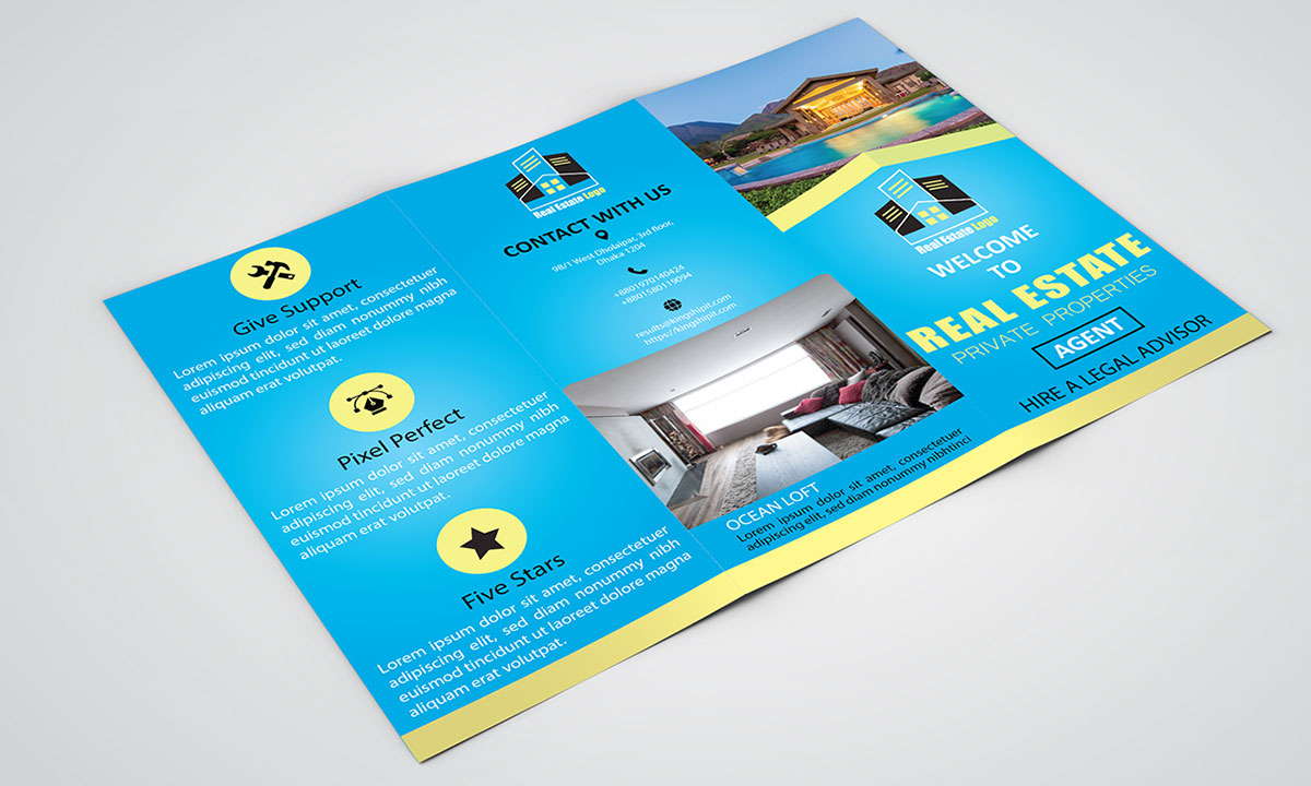 real estate brochure design