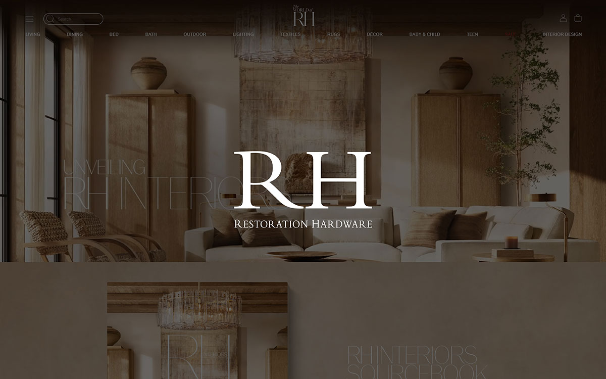 restoration hardware website