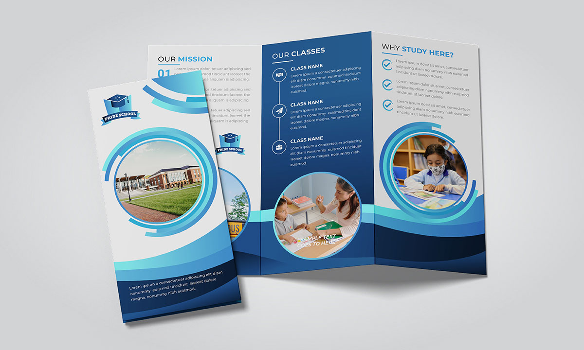 school brochure design