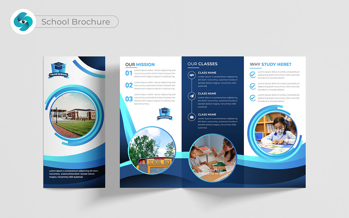 school brochure design ideas