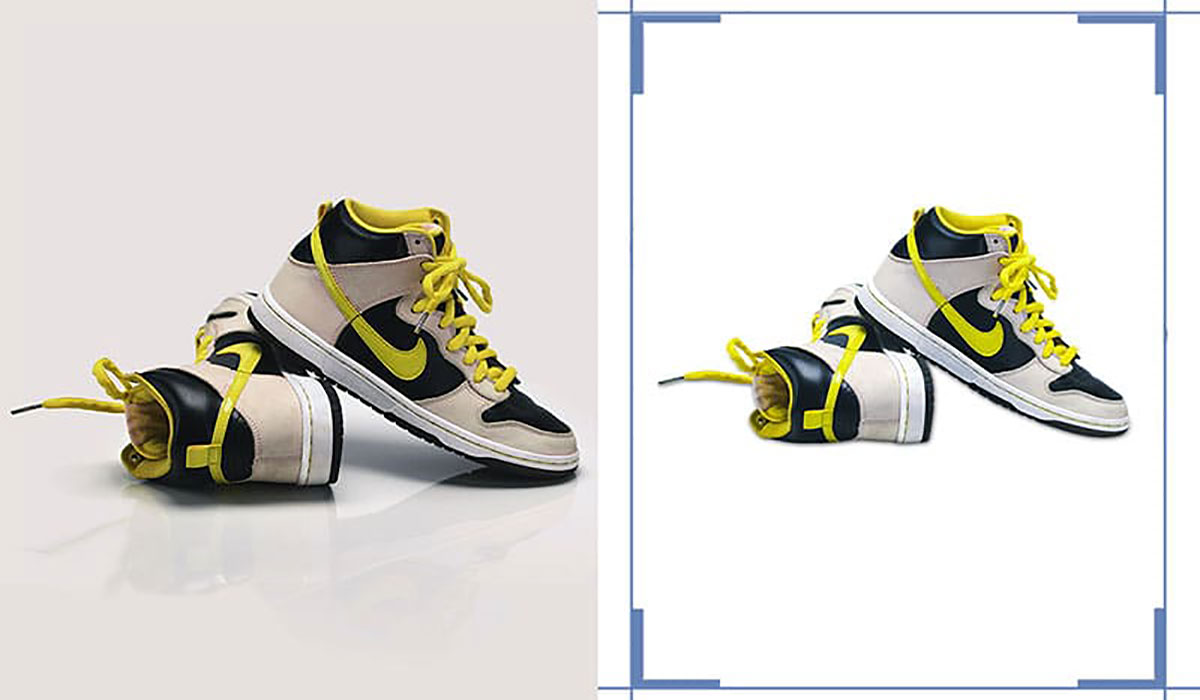 shoe photo background removal