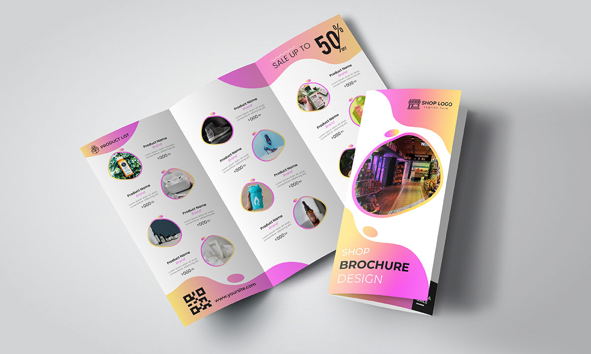 shop brochure design