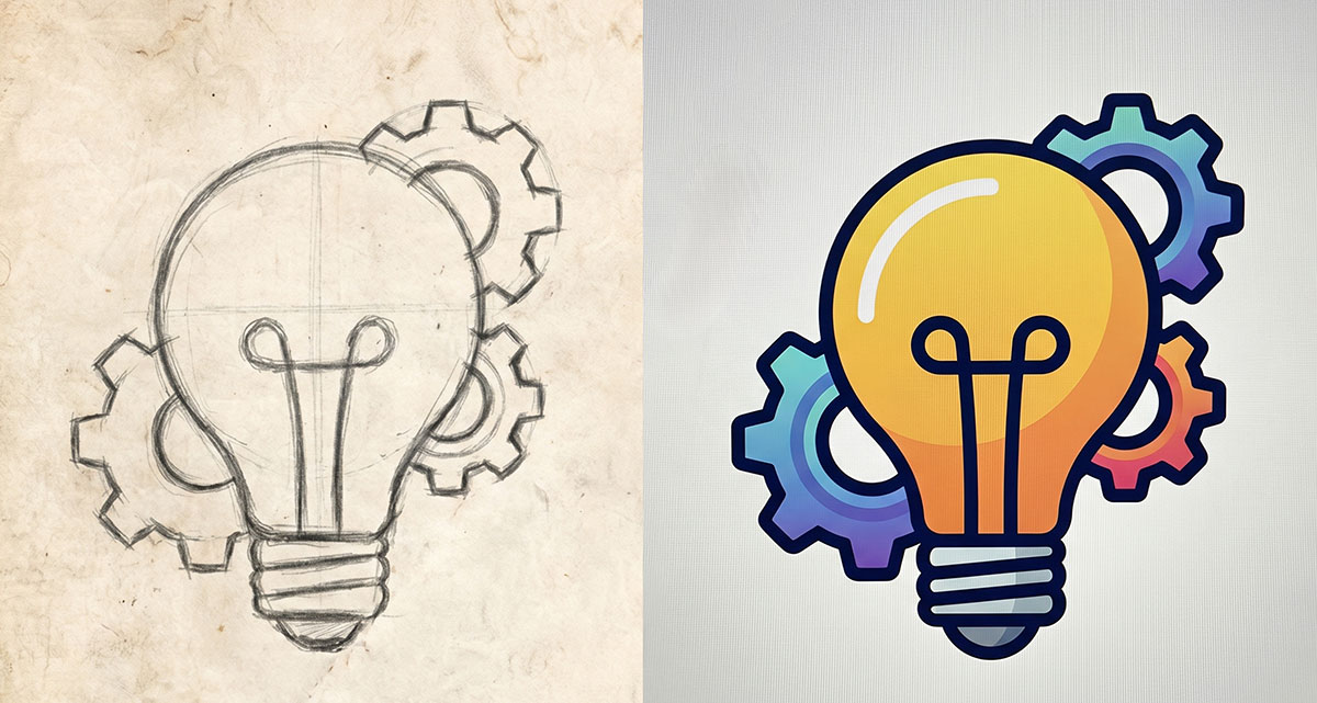sketch to vector conversion