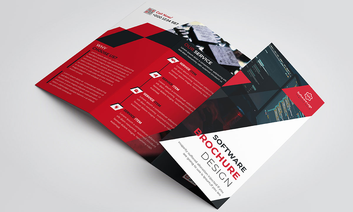 software brochure design