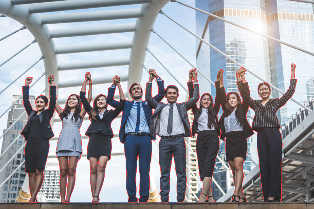 Group photo clipping path group photo clipping path