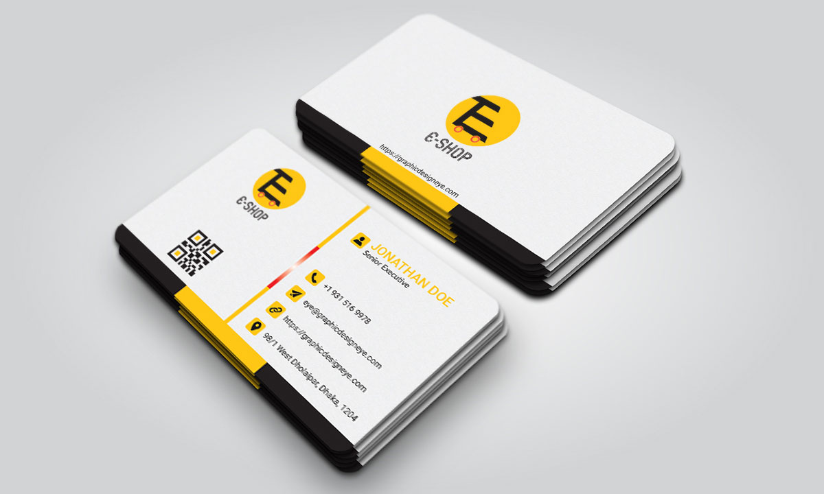 supermarket business card design