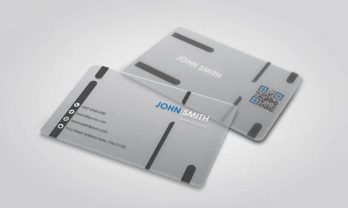 plastic business card design