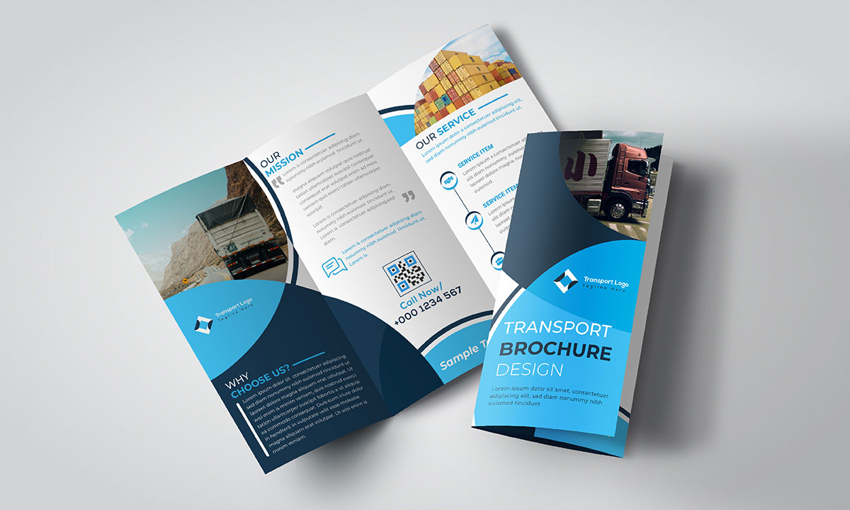 transport brochure design