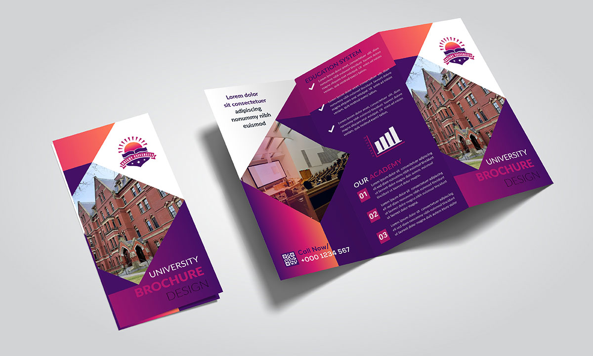 university brochure design