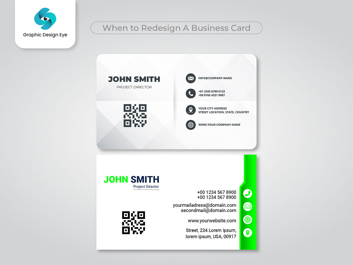 when to redesign a business card