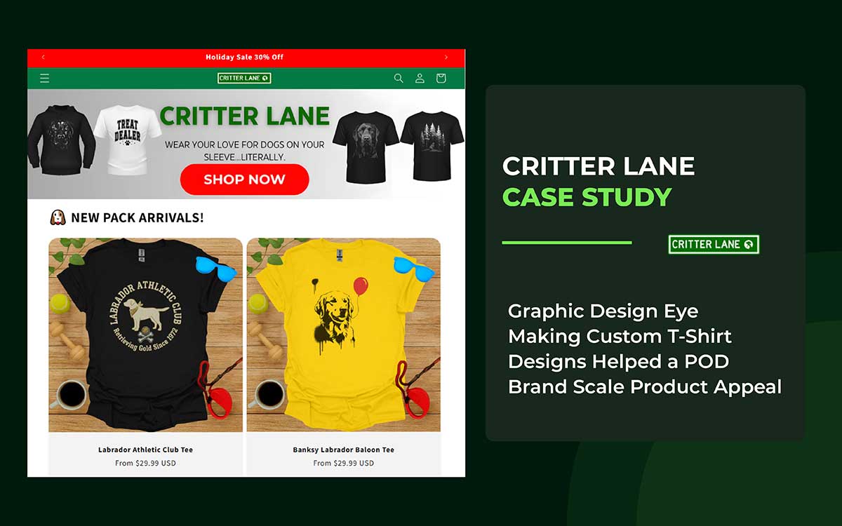 custom t-shirt design increased sales