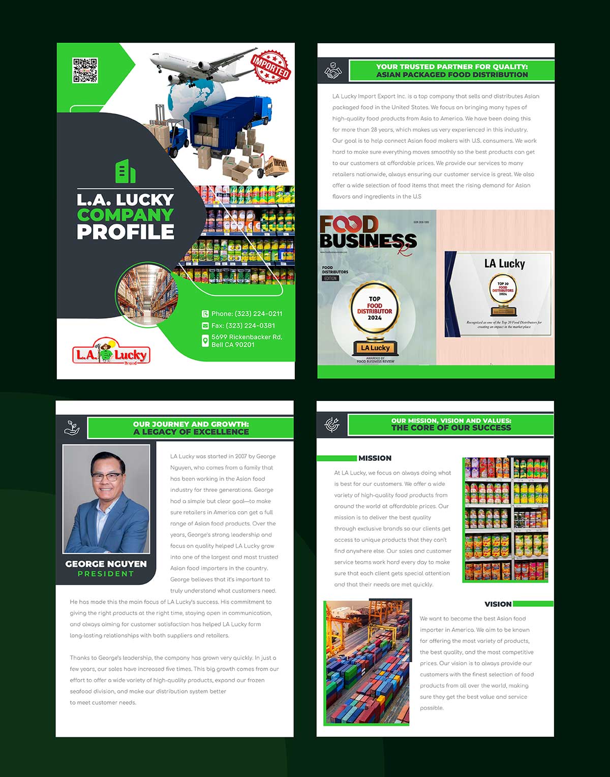 La Lucky case study for graphic design