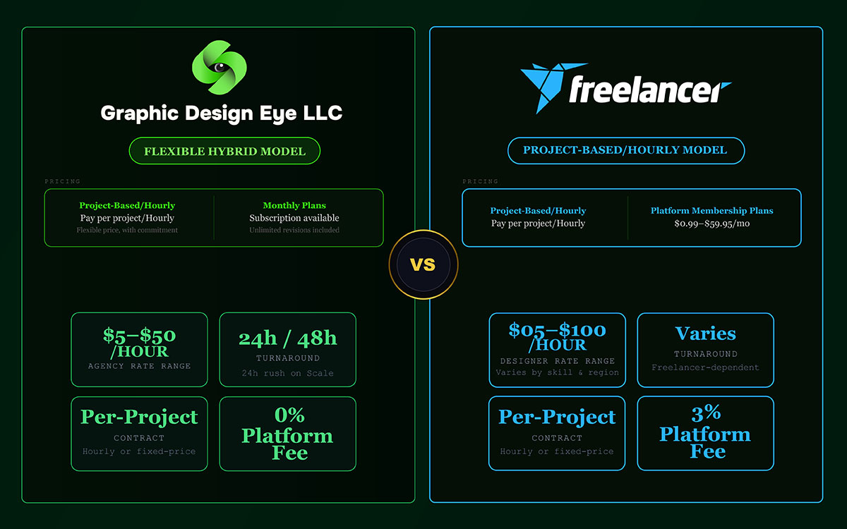 Freelancer Vs Graphic Design Eye